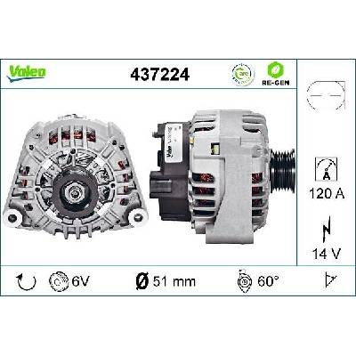 Alternátor VALEO 437224