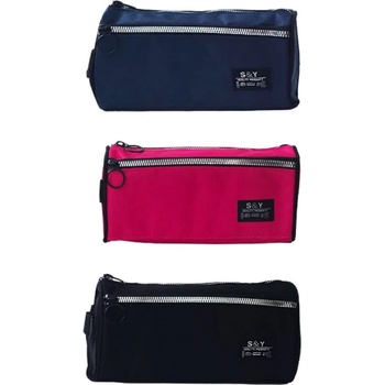 Несесер 2 ципа празен 21/11/8 см. 2505