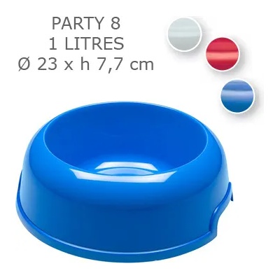 Ferplast PARTY 8, Пластмасова купа с гумички - 1 л
