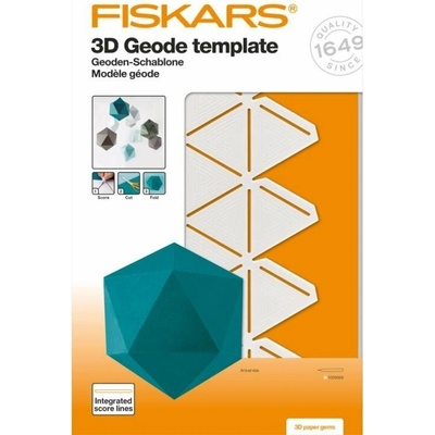 Fiskars 3D šablóna geoda