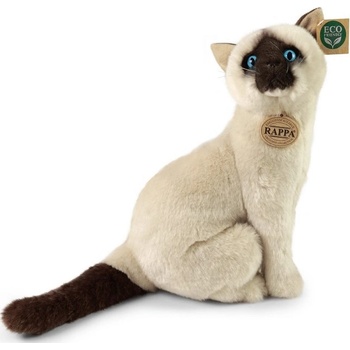 Rappa Плюшена играчка Rappa Еко приятели - Сиамска котка, седяща, 30 cm (241206)