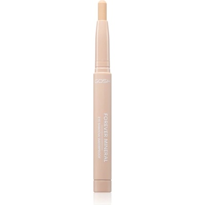 Gosh Copenhagen Forever Mineral Matte дълготрайни сенки за очи в молив цвят 012 Matt Beige 1.4 гр