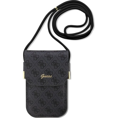 Guess PU 4G Metal Logo Script Phone Bag černé GUOWBP4SNSK