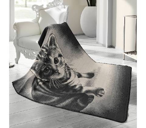 SCANquilt Deka Velur STYLE kitty 150x200