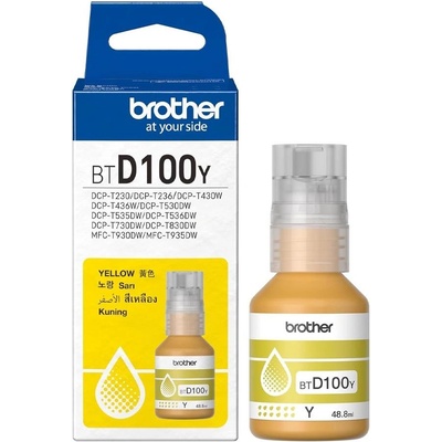 Brother Бутилка мастило Brother - BTD100Y, за MFC-T930DW, Yellow (BTD100Y)
