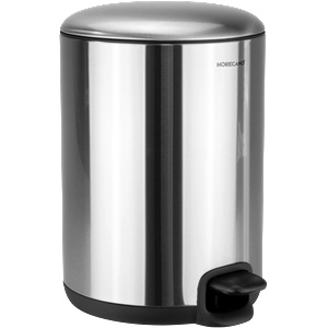 HORECANO HOME-Кош с педал 12L ХРОМ Ø24.2xh44.1cm (86427-ZB-002MA) (0185201)