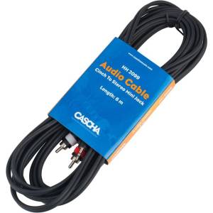 Cascha Аудио кабел Cascha HH 2099, 2xRCA/3.5mm, 6m