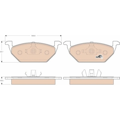 Sada brzdových destiček, kotoučová brzda TRW GDB1984 | Zboží Auto