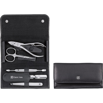 Zwilling Комплект за маникюр CLASSIC INOX, 5 бр. , черен, кожа, Zwilling (ZW97437004)