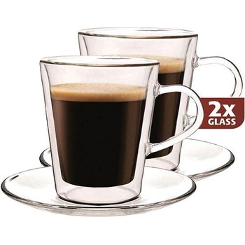 Maxxo Termo skleničky DH907 s podšálkem 2 x 100 ml