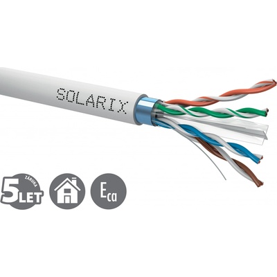 Solarix SXKD-6-FTP-PVC CAT6 FTP, PVC, drát, 500m