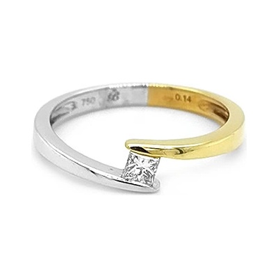 Beny Jewellery zlatý zásnubní s Diamantem 2011078