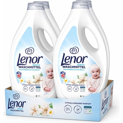 Lenor Sensitiv prací gel pro citlivou pokožku 4 x 1,8 l 40 PD