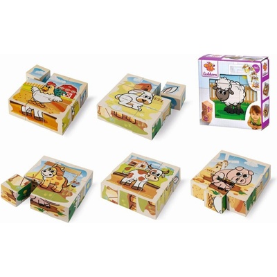 Eichhorn Kostky s obrázky zvířátek z farmy