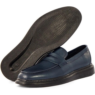 Ducavelli Мъжки обувки от естествена кожа - Тъмносини #334619 (334619_Тъмносин)