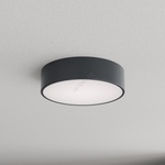 Brilagi - Таванно осветително тяло за баня с вграден сензор CLARE 2xE27/24W/230V Ø 30 см антрацит IP54 (BG5221)