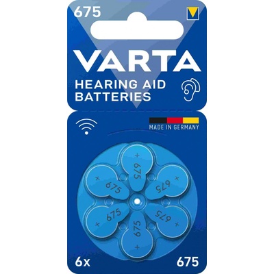 Varta Hearing Aid Type 675 6ks 24600101416