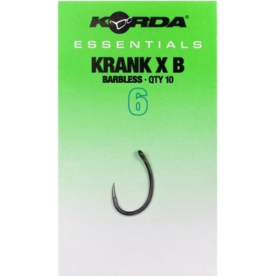Korda Essentials Krank X Barbless vel. 6 10 ks