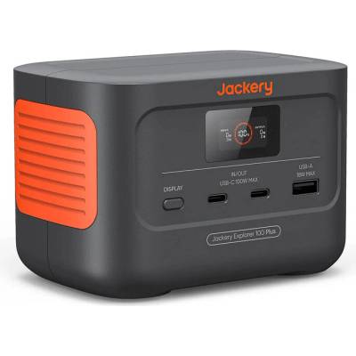 Jackery Explorer 100 Plus prenosná nabíjacia stanica 31 Ah LiFePO4 čierna, oranžová s regulátorom nabíjania; JK-10671