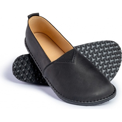 BotyLuks Barefoot mokasíny Fuego s gumičkou černé