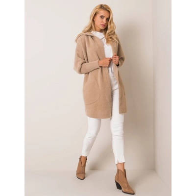 Fashionhunters Factory Price dámsky kabát i523 MBM-PL-1518.95Pbeżowy ružová