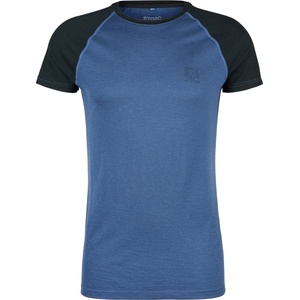 Stoic Мъжко мериносово термобельо Stoic Merino180 BengtSt. S/S Merino base layer - Black / Light Navy Blue - размер 4XL (015-2082-0618)