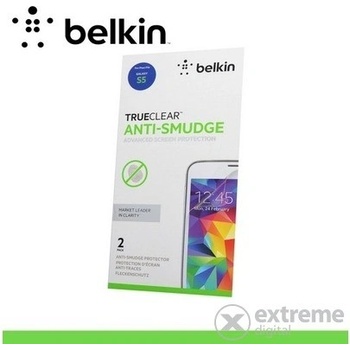 Belkin originální ochranná fólie s tkaninou pro čistení Samsung Galaxy S V. (SM-G900) zařízení, chrání před otisky prstů