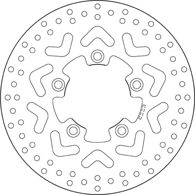 Zadný brzdový kotúč Brembo KYMCO 300 PEOPLE SI 2008 - 2010