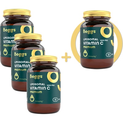 Beggs 3+1 Liposomal Vitamin C Premium 30 kapslí