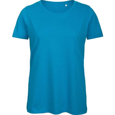 B&C Inspire T /women Dámske tričko Medium Fit z bio bavlny modrá atoll