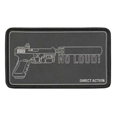 DIRECT ACTION nášivka NO LOUD! velcro