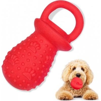 LEOPET Играчка за куче - Латексов биберон със свирка, различни цветове - 12х6 см, - 1 бр, leopet Италия, 52415/gh524152