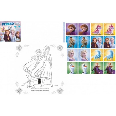 Ledové království II Pexeso v sešitu