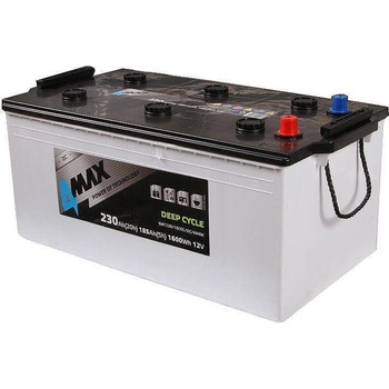 Image 1 of 4MAX Deep Cycle 230Ah left+