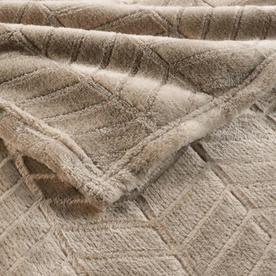 Douceur d'intérieur polyester béžová Deka 180x220