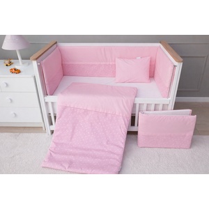 Babyhome Еко комплект за легло от 7 части Цвят РОЗОВ (yuar12)