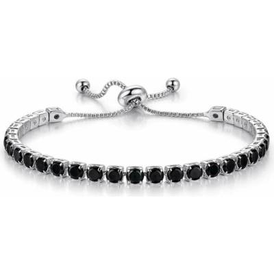 Sisi Jewelry Náramek Swarovski Elements Cianoti Silver Black NR2316-ST-G54(26)