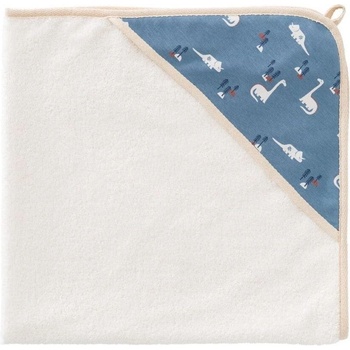 fresk Fresk: Бебешка хавлия 100% памук с вградена качулка 75x75cm Dino (FR-F424-10)
