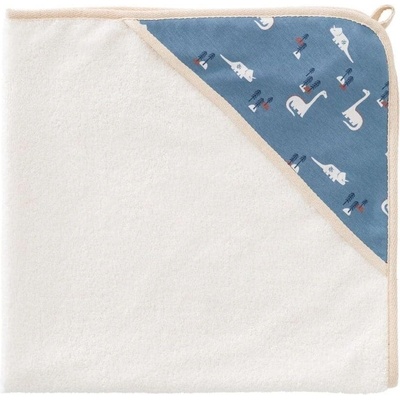 fresk Fresk: Бебешка хавлия 100% памук с вградена качулка 75x75cm Dino (FR-F424-10)