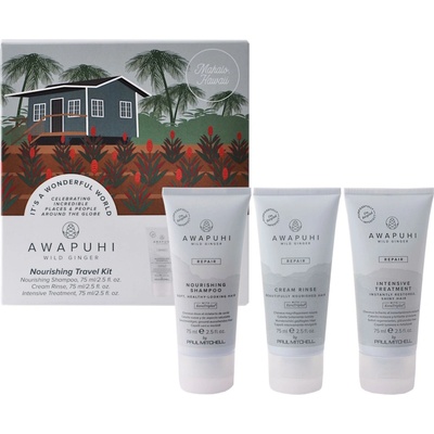 Paul Mitchell Awapuhi Wild Ginger Nourishing Travel Kit - Šampon 75 ml + kondicionér 75 ml + péče 75 ml