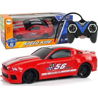 LEAN Toys Športové auto R/C 1:24 Racing Červené tónované sklá RTR