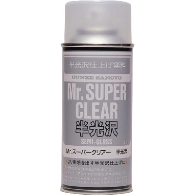 Mr. Hobby Gunze Sangyo Gunze Mr. Super Clear Semi-Gloss Spray 170 ml