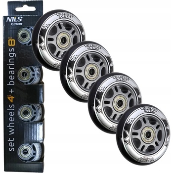 Nils Extreme PU 80 mm + Abec9 82 A 4 ks