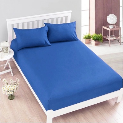 Pragati Fashion Jersey prostěradlo tmavě modré 180x200