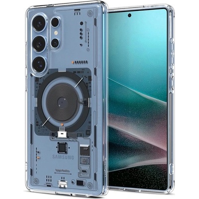 Spigen Samsung S25 Ultra SPIGEN ULTRA HYBRID MAG NEO ONE пластмасов протектор за телефон, устойчив на удар, MagSafe, ТРАНСМИТЪР ACS08959 (ACS08959)