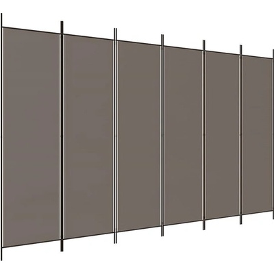 zahrada-XL 6dílný paraván antracitový 300 x 220 cm textil