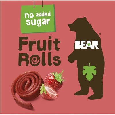 Bear Fruit Rolls Strawberry Jahoda 5 x 20 g – Sleviste.cz