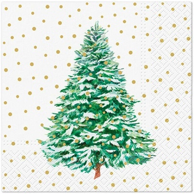 PAW SDL241100 Frosted Forest servítky 33x33cm 3V vianočné 20ks