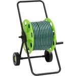 vidaXL Макара за маркуч количка със зелен маркуч 0, 75" 30 м PVC (3281526)