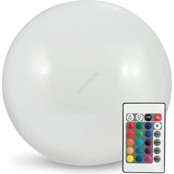 Polux Led rgbw Соларна лампа ball led/1, 2v Ø 40 см ip65 + дистанционно управление (sa1882)